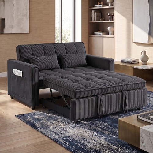 Modern corduroy tufted - modern, futon